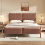  - Maxwell Queen Platform Bed with Upholstered Headboard and Solid Wood Frame