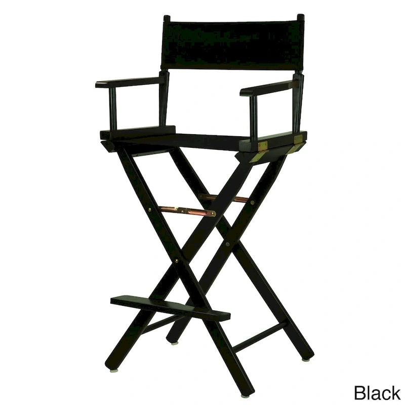 Black Frame 30-inch Director's Chair