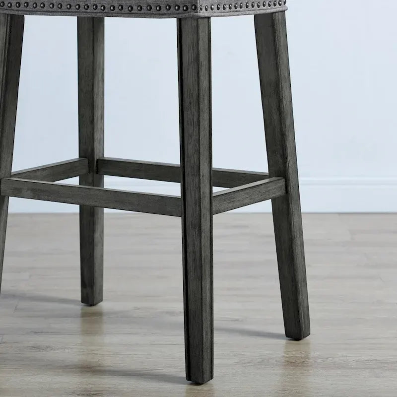 Tabouret de bar sans dossier rembourré (de 2)