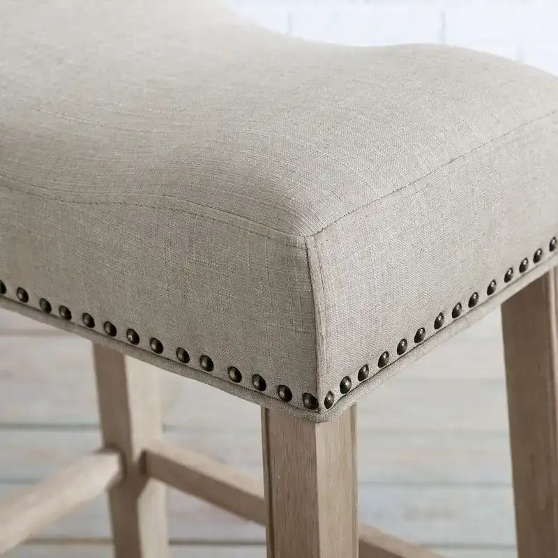 Upholstered Backless Bar Stool (of 2)