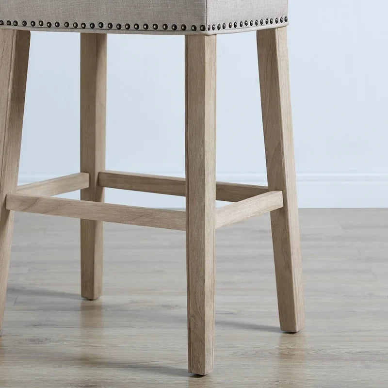 Tabouret de bar sans dossier rembourré (de 2)