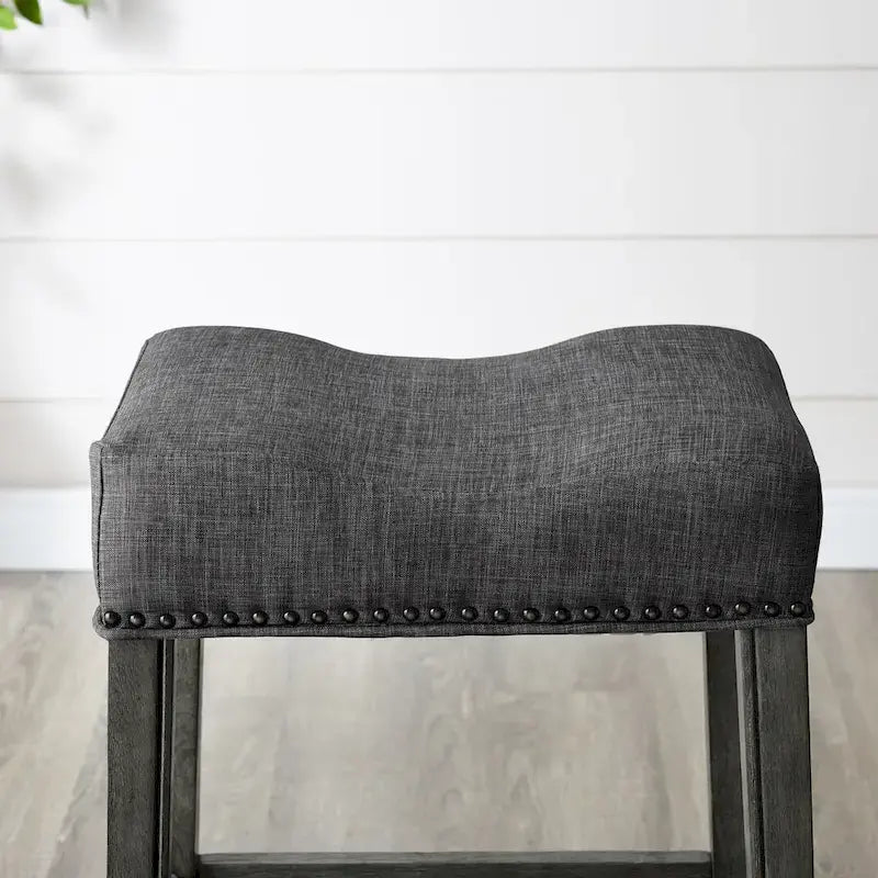 Tabouret de bar sans dossier rembourré (de 2)