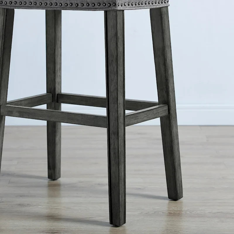 Tabouret de bar sans dossier rembourré (de 2)