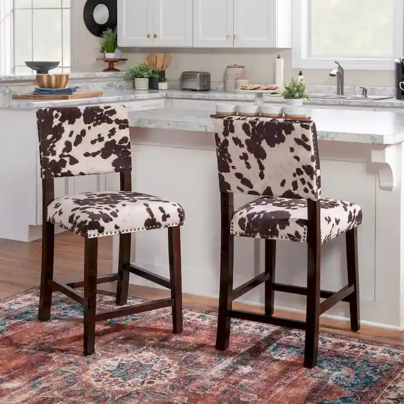 Cow Print Counter Stool