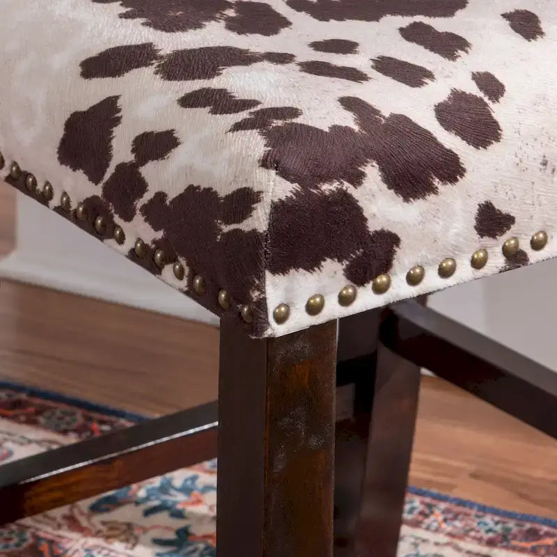 Cow Print Counter Stool