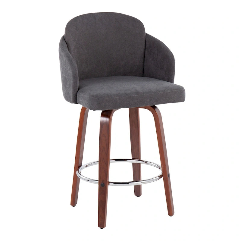 Counter Stool with Walnut Wood (of 2)