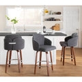 Counter Stool with Walnut Wood (of 2)