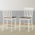  Jillian Farmhouse Two-Tone Counter Chairs, (of 2)