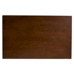 Table à manger rectangulaire en bois, style transitionnel du milieu du siècle