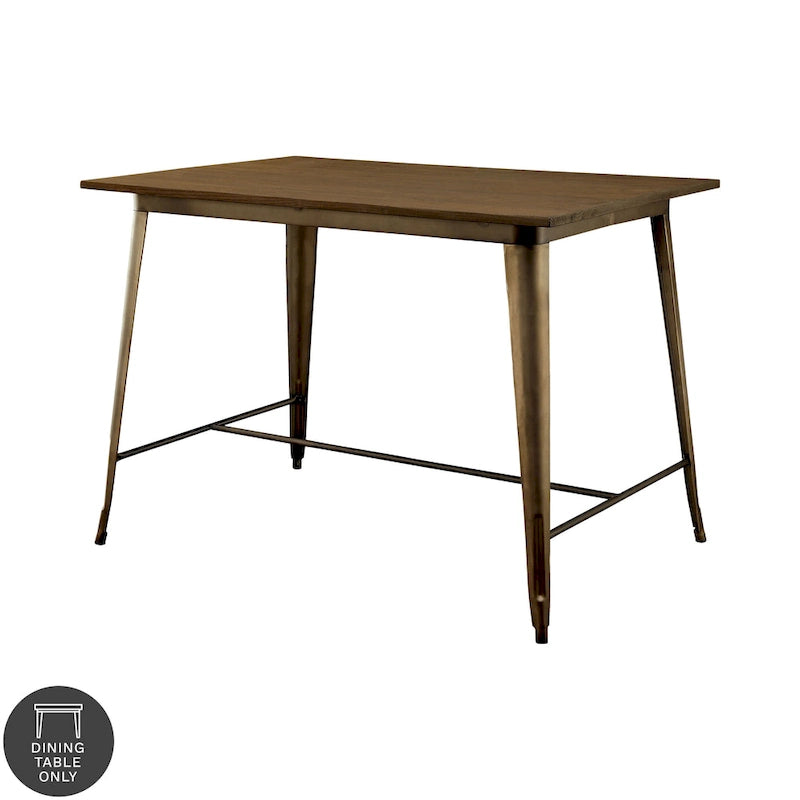 Industrial Brown 54-inch Counter Height Dining Table