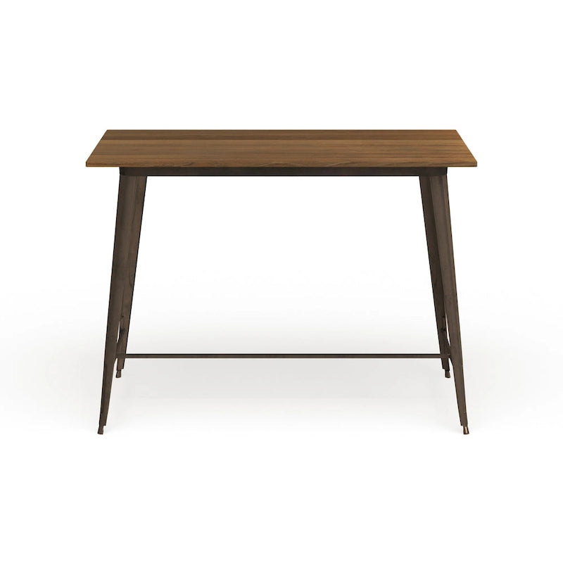 Industrial Brown 54-inch Counter Height Dining Table