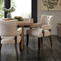  Brooklyn Cream/ Morocco Dining Arm Chair of 2