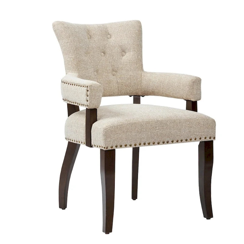 Cream/ Morocco Dining Arm Chair of 2