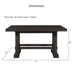 Table de salle à manger hauteur comptoir Dusky Cedar Farmhouse
