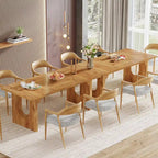 Table à manger rectangulaire de 70,89 po pour 6 à 8 personnes, table de cuisine moderne et simple en bois