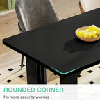 Table à manger rectangulaire de 70,89 po pour 6 à 8 personnes, table de cuisine moderne et simple en bois