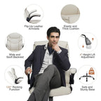 Chaise de bureau ergonomique à dossier haut pour cadre