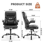 Chaise de bureau ergonomique à dossier haut pour cadre