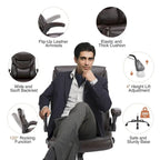 Chaise de bureau ergonomique à dossier haut pour cadre