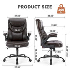 Chaise de bureau ergonomique à dossier haut pour cadre