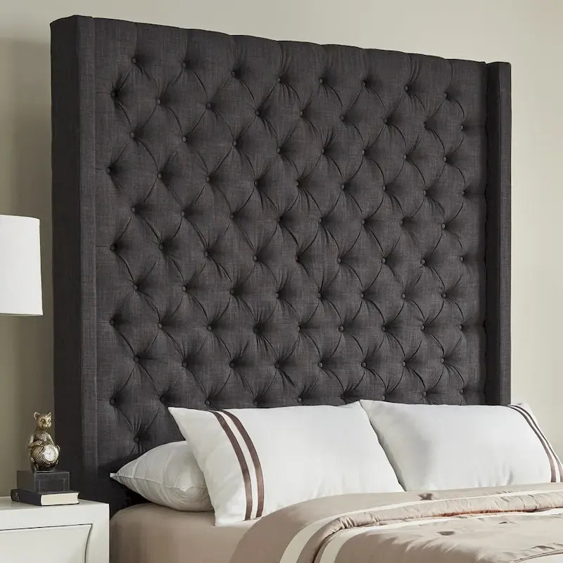 Button-tufted Wingback Headboard