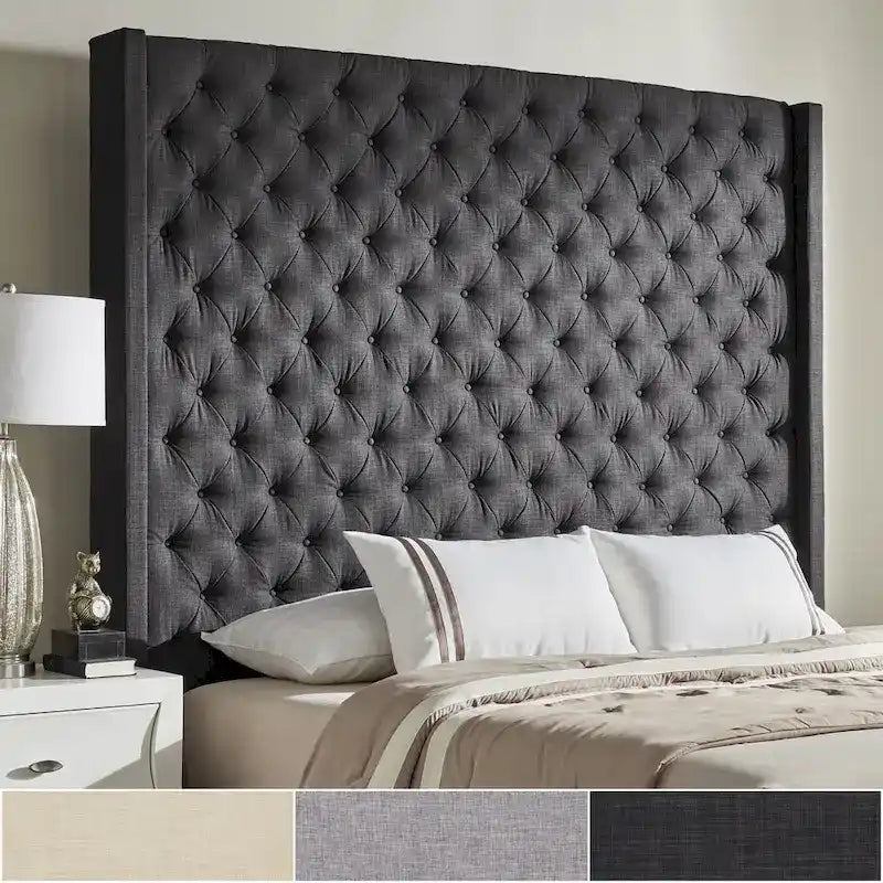 Naples Button-tufted Wingback Headboard only by  Artisan