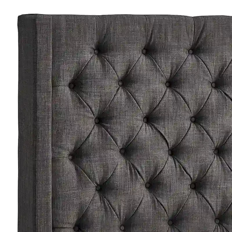 Button-tufted Wingback Headboard