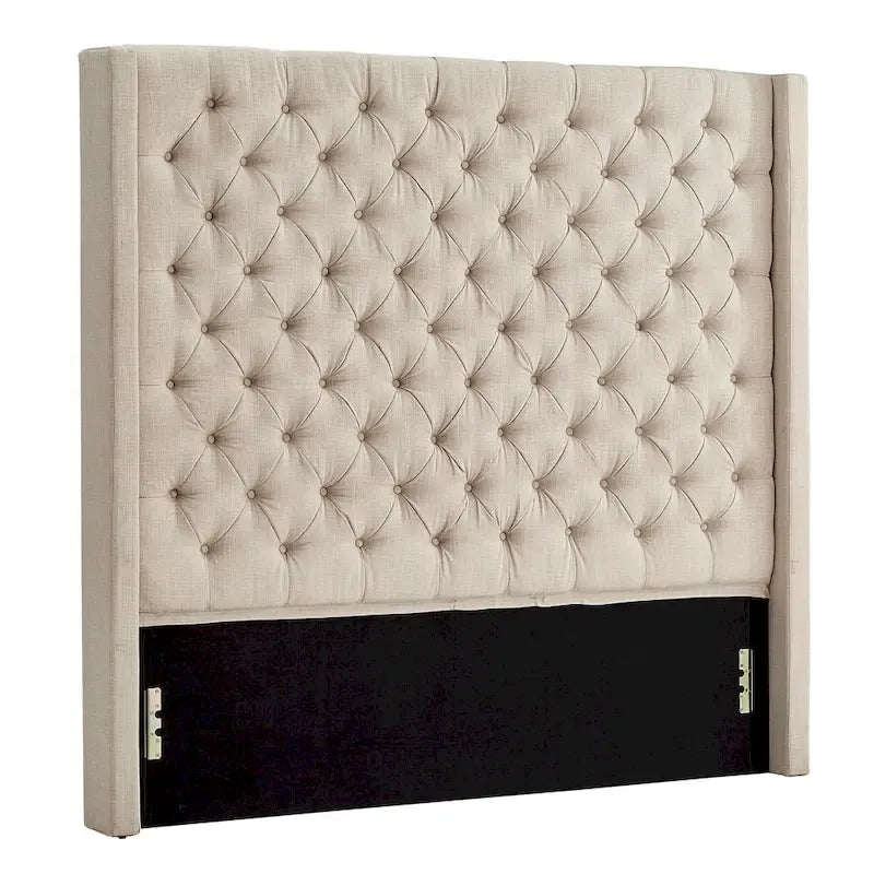 Button-tufted Wingback Headboard