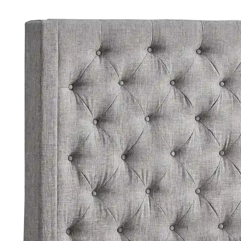 Button-tufted Wingback Headboard