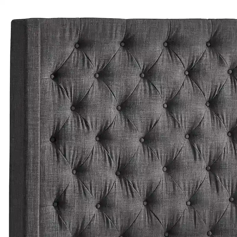 Button-tufted Wingback Headboard