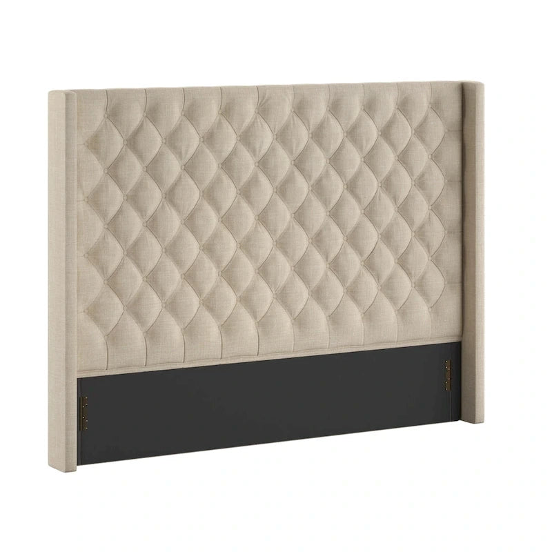 Button-tufted Wingback Headboard
