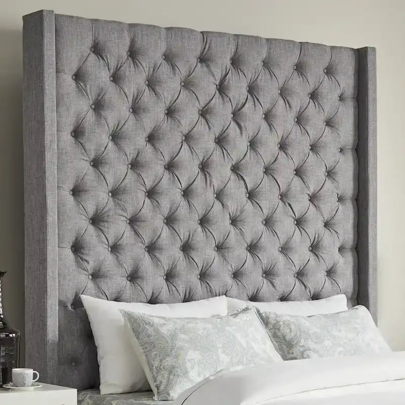 Button-tufted Wingback Headboard