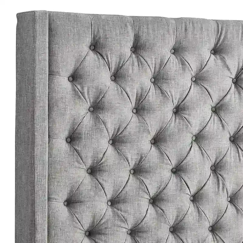 Button-tufted Wingback Headboard