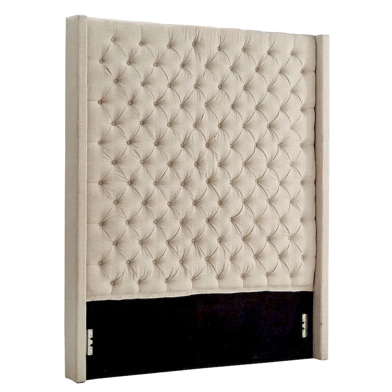 Button-tufted Wingback Headboard