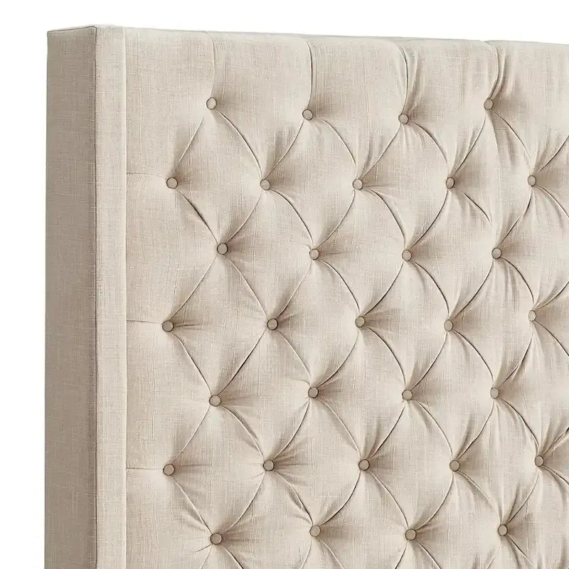 Button-tufted Wingback Headboard