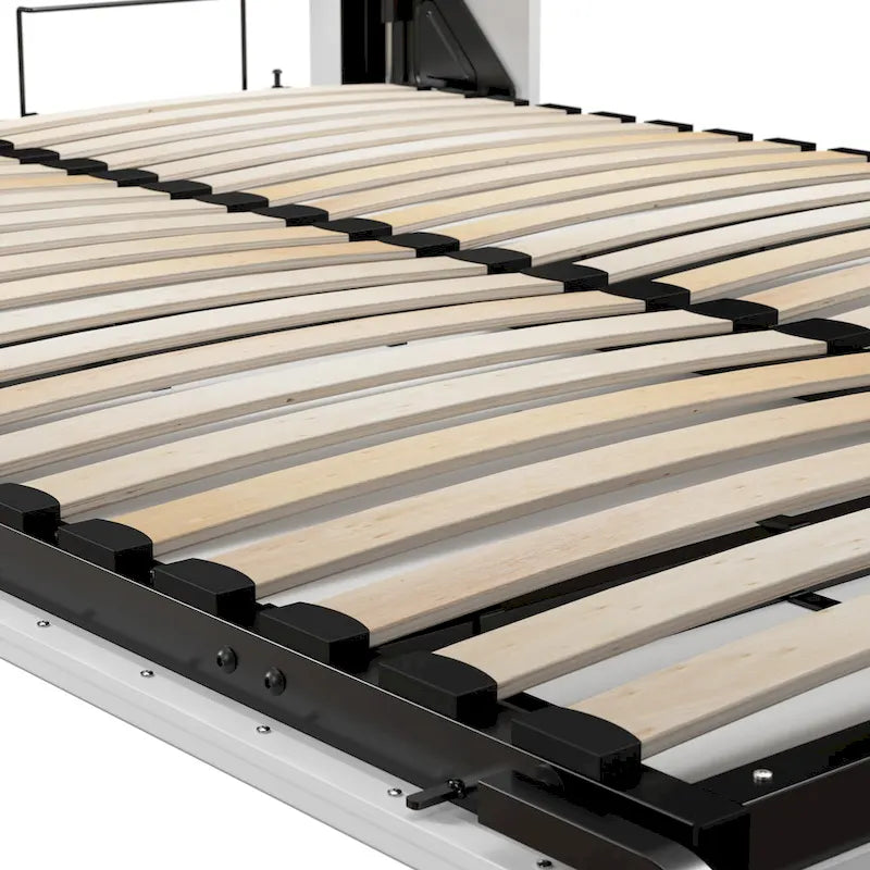 Lit escamotable Queen 70W polyvalent pour pièce multifonction par