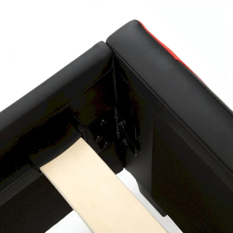 eSports Gaming Bed Frame, Black/Red, Twin
