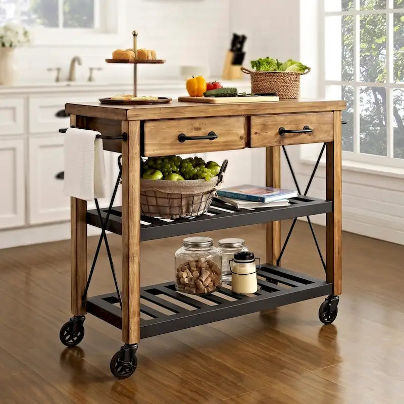 Roots Kitchen Cart - 42W x 18D x 36.75H