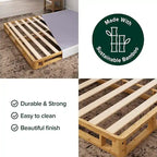 Sommier tapissier en bambou de 4 pouces