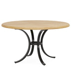 Table à manger ronde pour 4-6 personnes, Table de cuisine en bois pour salle à manger