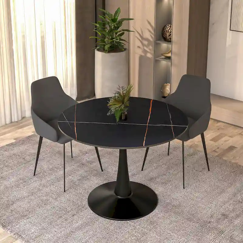 Round Dining Table 40 Sintered Stone Tabletop