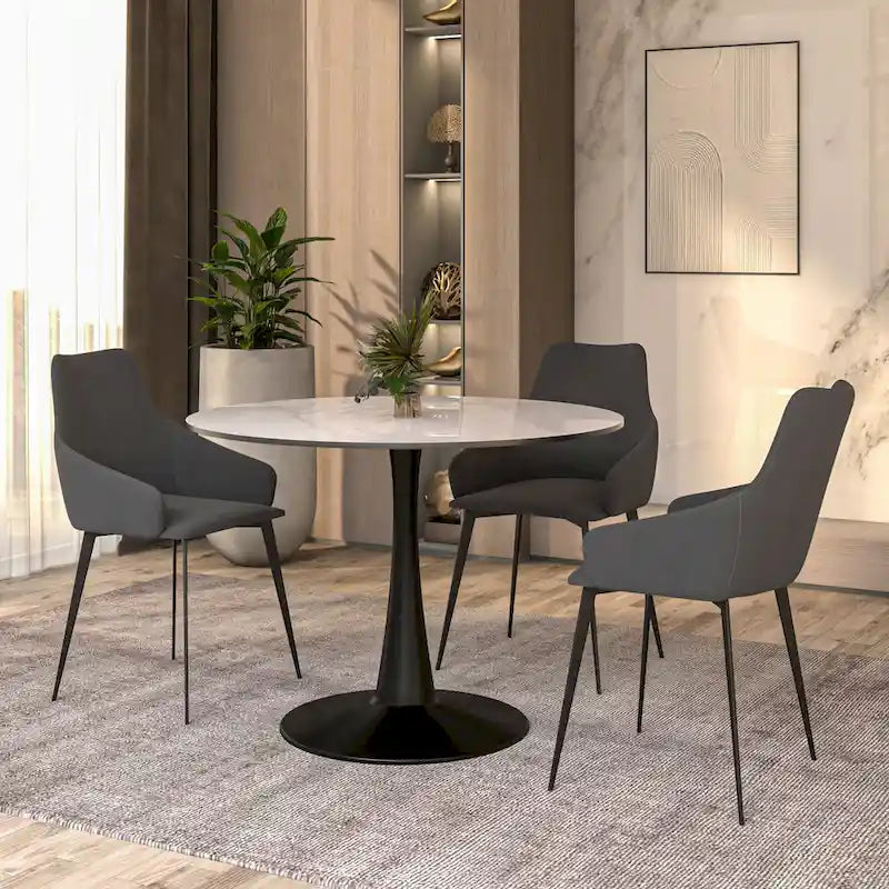 Round Dining Table 40 Sintered Stone Tabletop