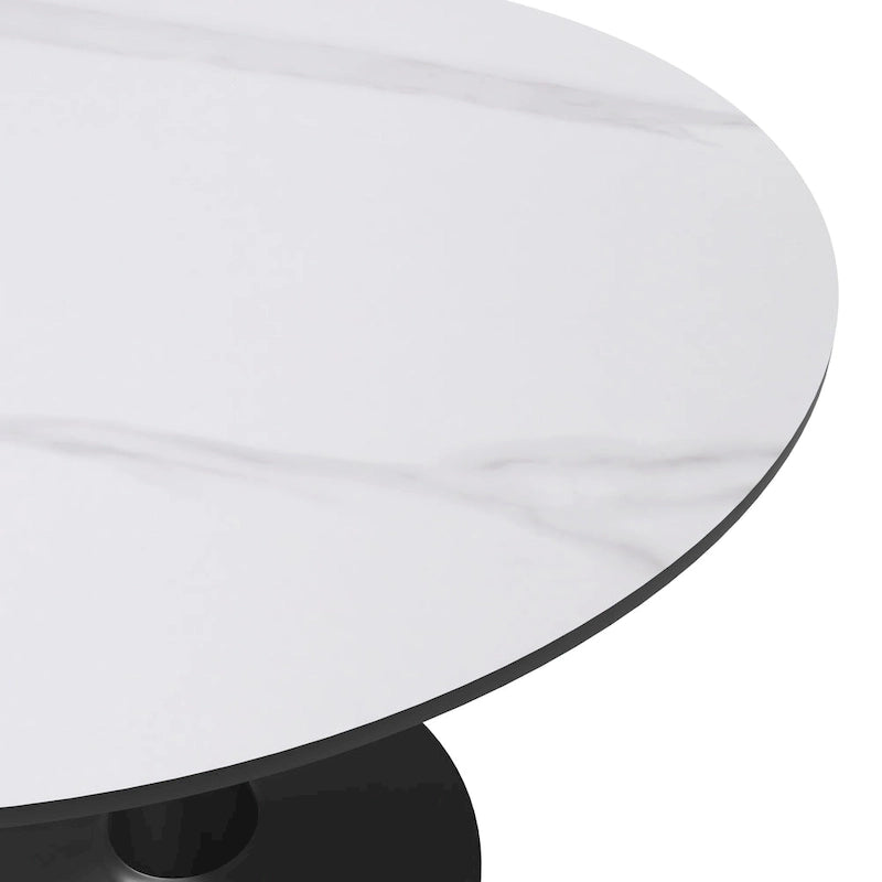 Round Dining Table 40 Sintered Stone Tabletop