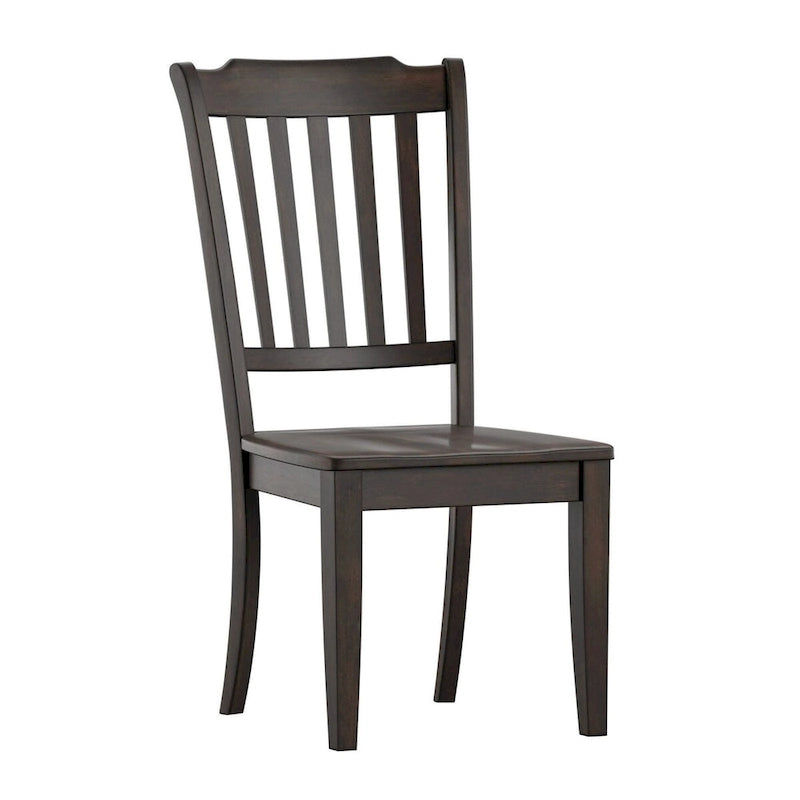 Chaises de salle à manger en bois à lattes (lot de 2)