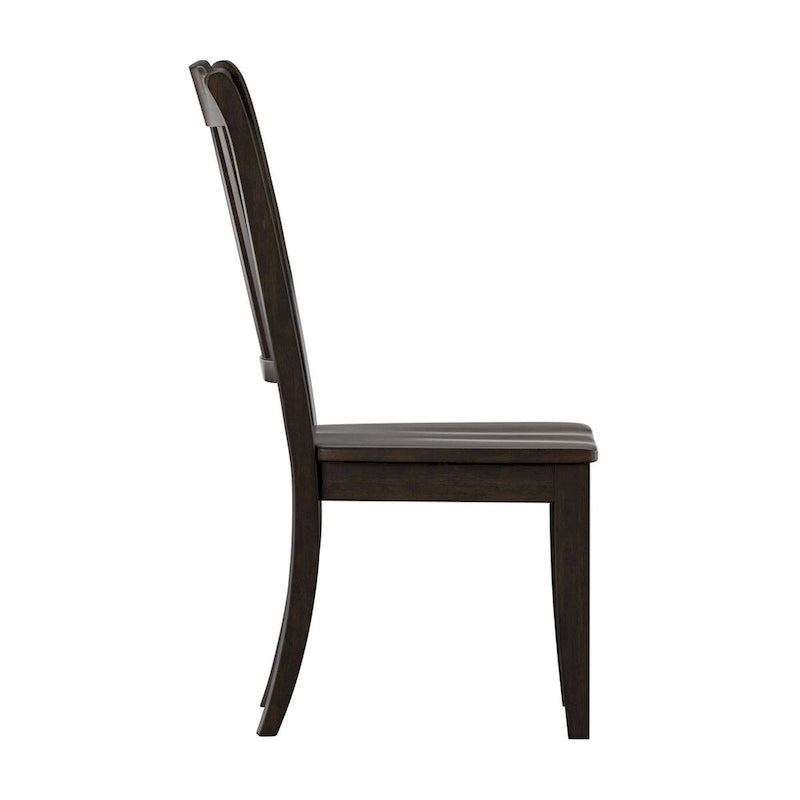 Chaises de salle à manger en bois à lattes (lot de 2)