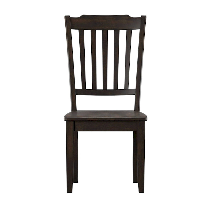 Chaises de salle à manger en bois à lattes (lot de 2)