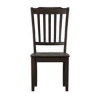 Chaises de salle à manger en bois à dossier à lattes