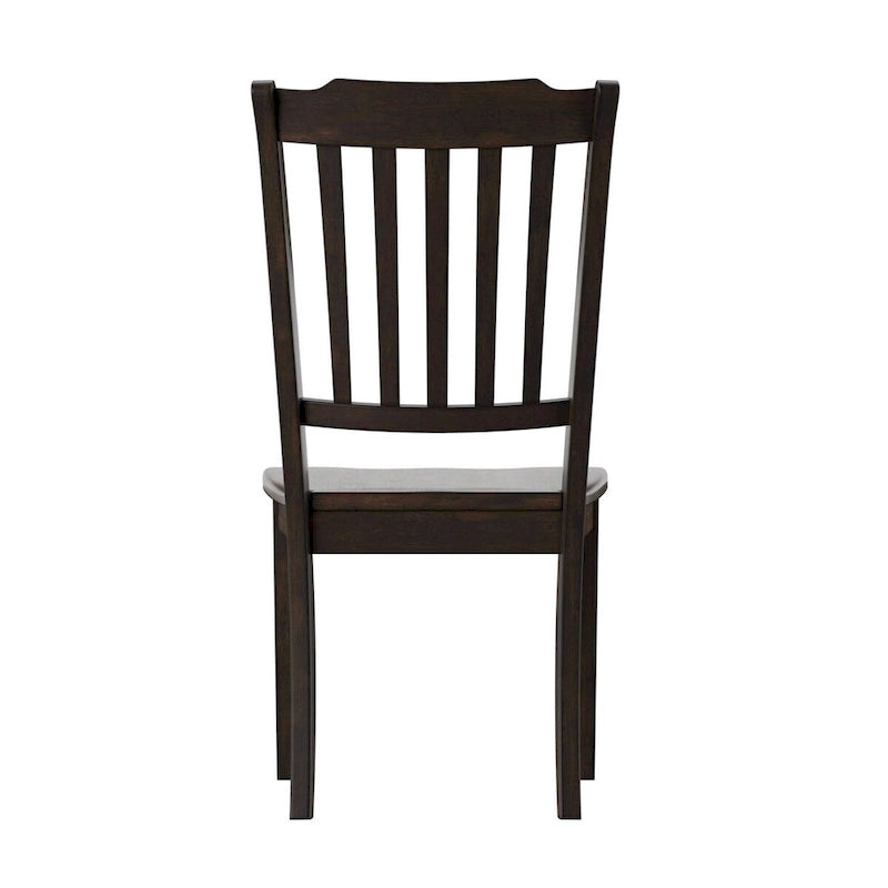 Chaises de salle à manger en bois à lattes (lot de 2)