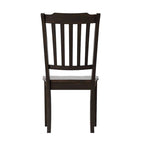 Chaises de salle à manger en bois à dossier à lattes