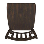 Chaises de salle à manger en bois à dossier à lattes